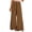 Brown, variant on Casual Pants Women, Split Hem Wide Leg Trousers Polka Dot Elastic Drawstring Waist Pants with Pockets White S-3XL