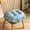 Light Blue, variant on Tufted Chair Cushion with Ruffled Border Soft Thick Decorative Seat Pad for Dining Chairs Non- Skid Cotton Chair Pad for Kitchen, Bedroom, Office, and Home Indoor Use 15x15in