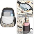 thumbnail image 3 of Corgi Costume and Bone Cream 17" Waterproof Oxford School Backpacks for Teens, S-Shape Padded Straps, for School, Travel, Hiking, Camping, 3 of 4