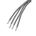 thumbnail image 4 of INSPIRE CHIC 2 Pairs Athletic Unisex Elastic Reflective Round Shoelaces for Sneakers Dark Gray 140 cm/55", 4 of 5