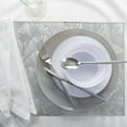 thumbnail image 2 of Home Details Set of Four Shell Laser Cut Table Place Mat, Silver, 2 of 5