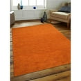 thumbnail image 1 of Get My Rugs L00111L0015A37 4 ft. 6 in. x 6 ft. 6 in. Hand Knotted Loom Wool Area Rug, Solid - Orange, 1 of 1