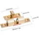 thumbnail image 3 of Pestillos de puerta de latón con doble bola, con tornillos, doble rodillo, doble pestillo, pestillo para muebles de armario, armario de cocina y cajón (10 unidades) Sailing  Electrónica, 3 of 5