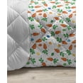 thumbnail image 3 of Easter Down Alternative Comforter, White Rabbits Smelling the Fresh Spring Air Flowers Eggs and Hearts in Pastel Colors, Microfiber Quilt for All Season, 5 Sizes, Multicolor, by Ambesonne, 3 of 3