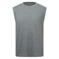 thumbnail image 5 of Men's Summer Fitness Tank Top Broad Shoulder Loose Fit Breathable Workout Running Gym Vest Men's Tops T-Shirt Casual Crew Neck Loose, 5 of 5