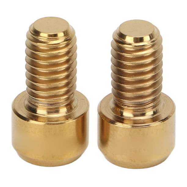 RISK M6x10mm Cable de freno de disco de bicicleta Tornillo de fijación Horquilla delantera V Línea de presión de freno Tornillo C Freno Pernos de titanio para bicicleta de montaña y carretera Neg