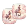 thumbnail image 3 of KUIFORTI Running Horse Windshield Sun Shade, 2 Pieces Reusable Car Window Shade Sun Visor for Truck, Van or SU, Foldable Sun Shield for Heat and UV Protection, 3 of 5