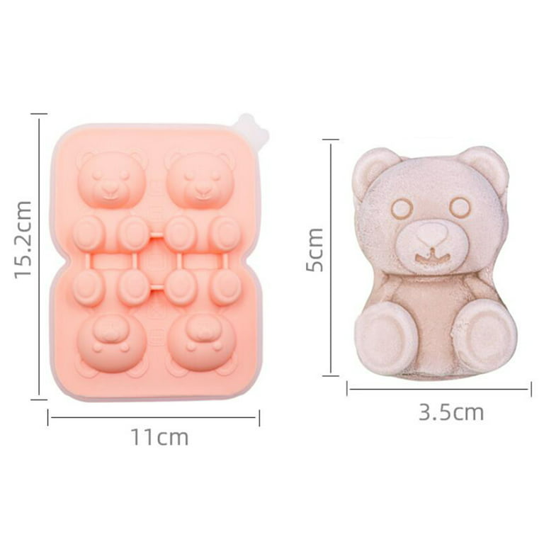 Tohuu Bear Ice Mold 2 Pack Bear-Shaped Ice Cube Maker Molds Craft Animal Ice  Molds For Game Day Great For Whiskey Cocktails Coffee Soda Fun Drinks very  well 