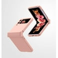 thumbnail image 2 of HAHDAXIA Étui Ultra Mince pour Samsung Galaxy Z Flip 3, Design Unique 3-en-1, Étui Arrière Rigide en PC Mat, Protection Complète pour Galaxy Z Flip 3 5G 2021 (Rose), 2 of 7