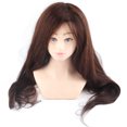 thumbnail image 1 of Mannequin de Cheveux Brun Foncé Coiffeur Coiffure Formation Tressage Tête de Mannequin, 1 of 14