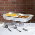 Sterno Disposable Party Set 24PC with Aluminum Chafing Dishes, Warming