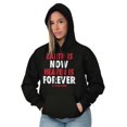 thumbnail image 4 of Earth is Now Heaven is Forever Unisex Plus Fleece Graphic Hoodie Brisco Brands 4X, 4 of 5