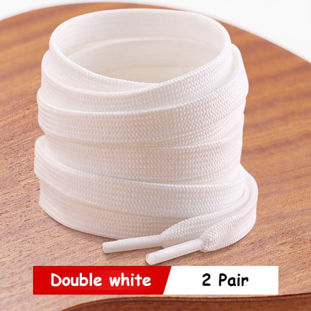 Cordones de zapatos planos clásicos, cordones de zapatos blancos y negros para zapatillas de deporte, cordones de zapatos de 70/90/100/120/140/160CM, cordones de zapatos de alta calidad de 160cm Gao Jinjia LED