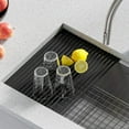thumbnail image 2 of Kraus KRM-11DG Multipurpose Over Sink Roll-Up Dish Drying Rack, Dark Grey, 2 of 9