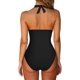 thumbnail image 5 of MKLEKYY Trajes De Baño Mujer 2023 Women'S Swimsuit V Neck Fitting Solid Leopard Printed Swimsuit, 5 of 5