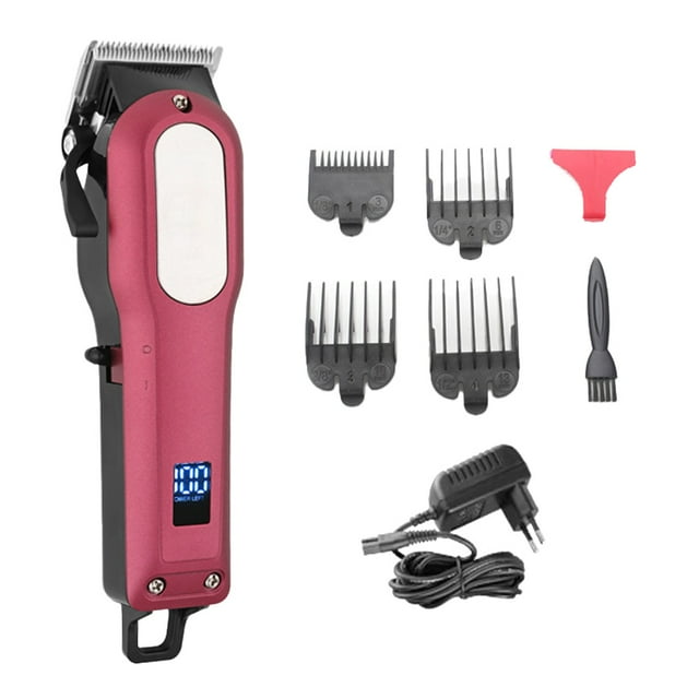 Cortapelos recargables para hombres, kit profesional de peluquero, cortapelos eléctricos para el hogar