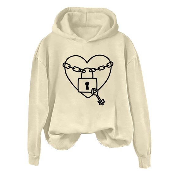 Bovemsi Sweatshirt for Women Fleece Hoodie With Pocket Lightweight/ Pullover Long Sleeve Adjustable Casual Daily Wear Outdoor/Indoo Comfort Hoodie