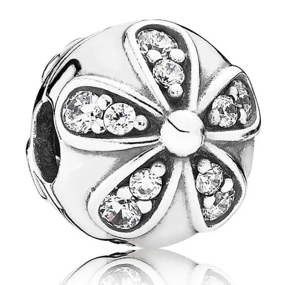 PANDORA Dazzling Daisies Clip - Clear CZ - 791493CZ