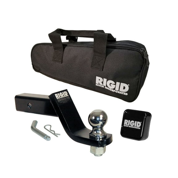 Rigid Hitch (UB-409-17) 2" Ball Hitch & Ball Mount Assembly with Storage Bag for 2" Receivers - 4" Drop - 9" Length