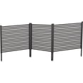 thumbnail image 2 of Royalbelle 48x 106 Inch 3-Panel Metal Privacy Fence Panels, No-Dig, Black, 2 of 7
