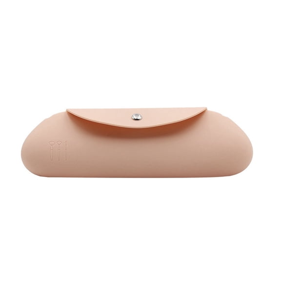 Portable Silicone Makeup Brush Storage Bag for Easy Travel and Organization Ideal Cosmetic Bag for Brushes Eyebrow Pencils and Makeup