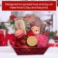 thumbnail image 3 of Pink Heart Container Valentine's Day Gift Basket Treats Set Goodies for Her Him Girlfriend Boyfriend Men Women Wedding Birthday Holiday Anniversary Home Kitchen Party Favor Decoration Supplies, 3 of 7