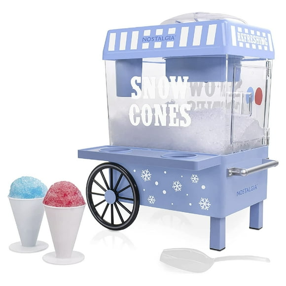 Máquina de hielo rasurado Snow Cone Nostalgia Retro Vintage Azul