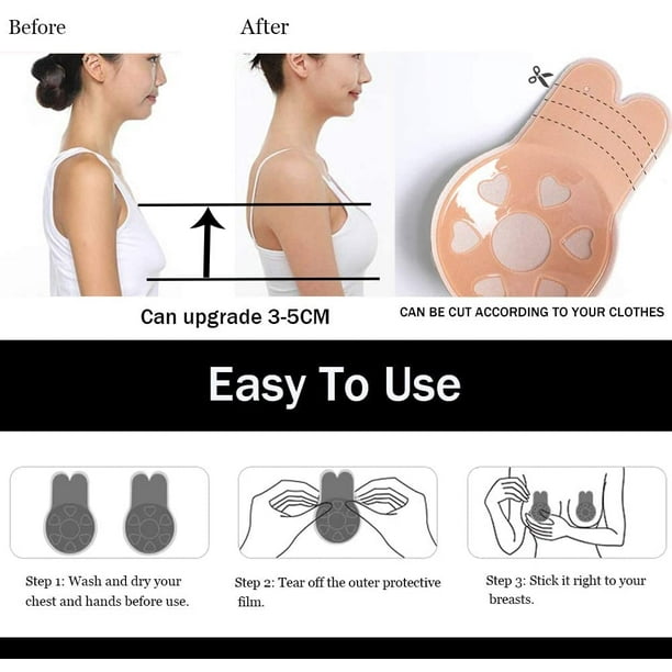 Adhesive Bra Strapless Sticky Invisible Push Up Silicone Brab,FANCEYE