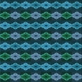 thumbnail image 1 of Ahgly Company Indoor Square Patterned Deep-Sea Blue Area Rugs, 4' Square, 1 of 6