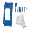 thumbnail image 2 of Kit de instalación de bisagras Plantilla para bisagras de puerta Kit de montaje de puertas Fácil de usar Eficiente Azul, 2 of 9