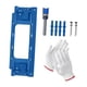 thumbnail image 2 of Kit de instalación de bisagras Carpenter Professional Eficiente Mortajadora de bisagras de puerta Azul, 2 of 9