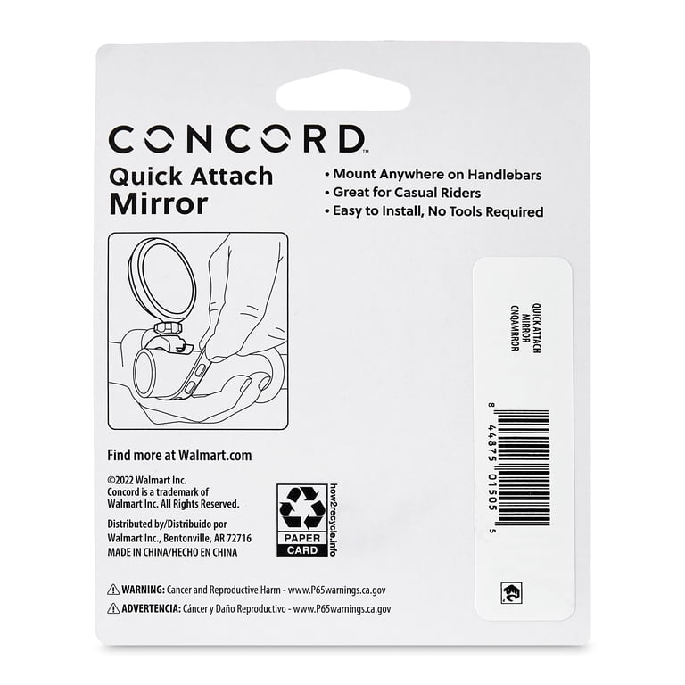 Concord Bikes Handlebar Mirror, 360-Degree Adjustable photo 4