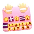thumbnail image 4 of Juguetes de aprendizaje de matemáticas Montessori, juguete educativo de habilidades motoras finas, juego de viaje, tablero de actividades para Adición rosa Sunnimix juego de mesa ocupado, 4 of 8