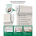 thumbnail image 2 of Allesin Motorized Blinds No Drill Automatic Roller Shades with Remote | Rental-friendly & Easy Install Smart Electric Blackout Window Blinds for Apartment, Cream-Linen 33.5x72, 2 of 8