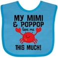 thumbnail image 3 of Inktastic Mimi and PopPop Love Me Boys or Girls Baby Bib, 3 of 4