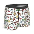 thumbnail image 2 of KLL Retro Style Men's Cotton Boxer Briefs Underwear-Medium, 2 of 8