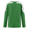 thumbnail image 4 of KBODIU Women's Classic Soild Print Pullover Tunic Tops Oversized Casual Basic Long Sleeves Lace Patchwork T-Shirts Round Neck Loose Fit Blouses Sweatshirts Plus Size, 4 of 5