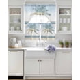 thumbnail image 3 of Summer Coast Palm Trees Swag Curtains for Living Room/Bedroom Windows, Blue Sky Watercolor Beach Kitchen Curtains and Valances Set 36 Inch Length, Light Filtering Swags Valance Curtain Panels, 3 of 5