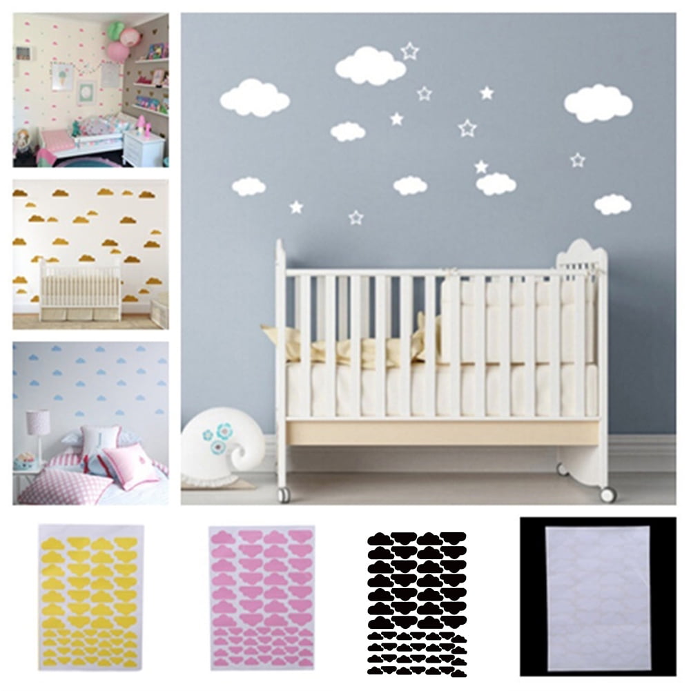 38Pcs Cloud Removable Wall Stickers Decals Kids Baby Nursery Room Home Decor Hot