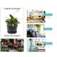 thumbnail image 4 of Kearding Maceta de flores para suelo de , maceta de jardín para dormitorio, maceta de resina, contenedor de plantas suculentas con bandeja, Jardín y Patio Gris Negro/Bandeja 18 cm * 13 cm * 10 cm, 4 of 6