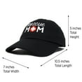 thumbnail image 3 of DALIX Rescue Mom Womens Baseball Cap Dad Hat in Black, 3 of 7