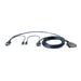 Belkin Dual Port - Belkin OmniView Dual Port Cable USB - keyboard / video / mouse (KVM) cable - 6 ft - B2B