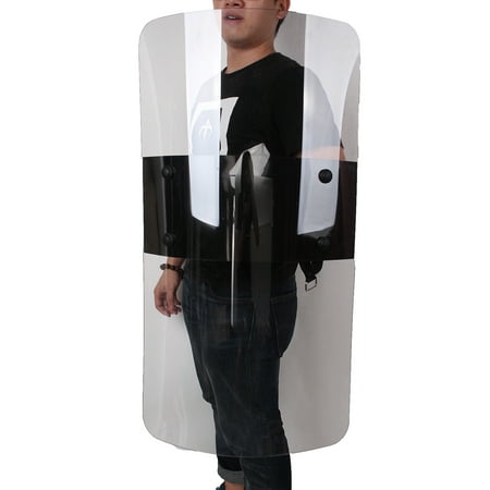 Rio Shield - Transparent PC Hand-held Shield Police SWAT Riot Shield For Security Protection