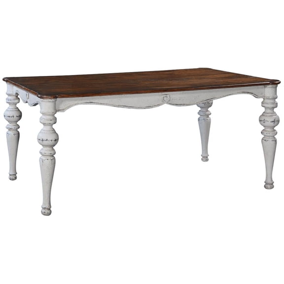 Exquisite Portico Dining Table in Antique Style Finish