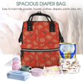 thumbnail image 5 of Pofeuu Tomatoes Print Diaper Bag Backpack, Multifunction Travel Pack Maternity Baby Changing Bags, Large Capacity, Waterproof, 5 of 6