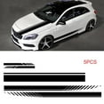 thumbnail image 4 of 5PCS Car Decals Stripe Graphic Sticker for Car Auto Racing Body Decal for Car,Self Adhesive,Modified Stripe Exterior Decoration Decal Black, 4 of 8