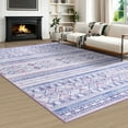 thumbnail image 2 of Jamfeel Washable Area Rugs Non-slip Printed Boho Area Rug for Living Room Soft Low Pile Carpet Home Decor 6'x9' Blue and Purple, 2 of 8