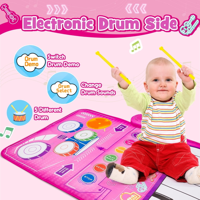 ATOPDREAM Baby Piano Mat, 2-in-1 Keyboard & Drum photo 3