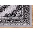 thumbnail image 4 of Princess 5x7  Oriental Medallion Area Rug  812A in Black Light Grey, 4 of 6