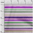 thumbnail image 2 of oneOone Cotton Poplin Purple Fabric Geometric Uneven Stripes Sewing Craft Projects Fabric Prints By Yard 42 Inch Wide, 2 of 4